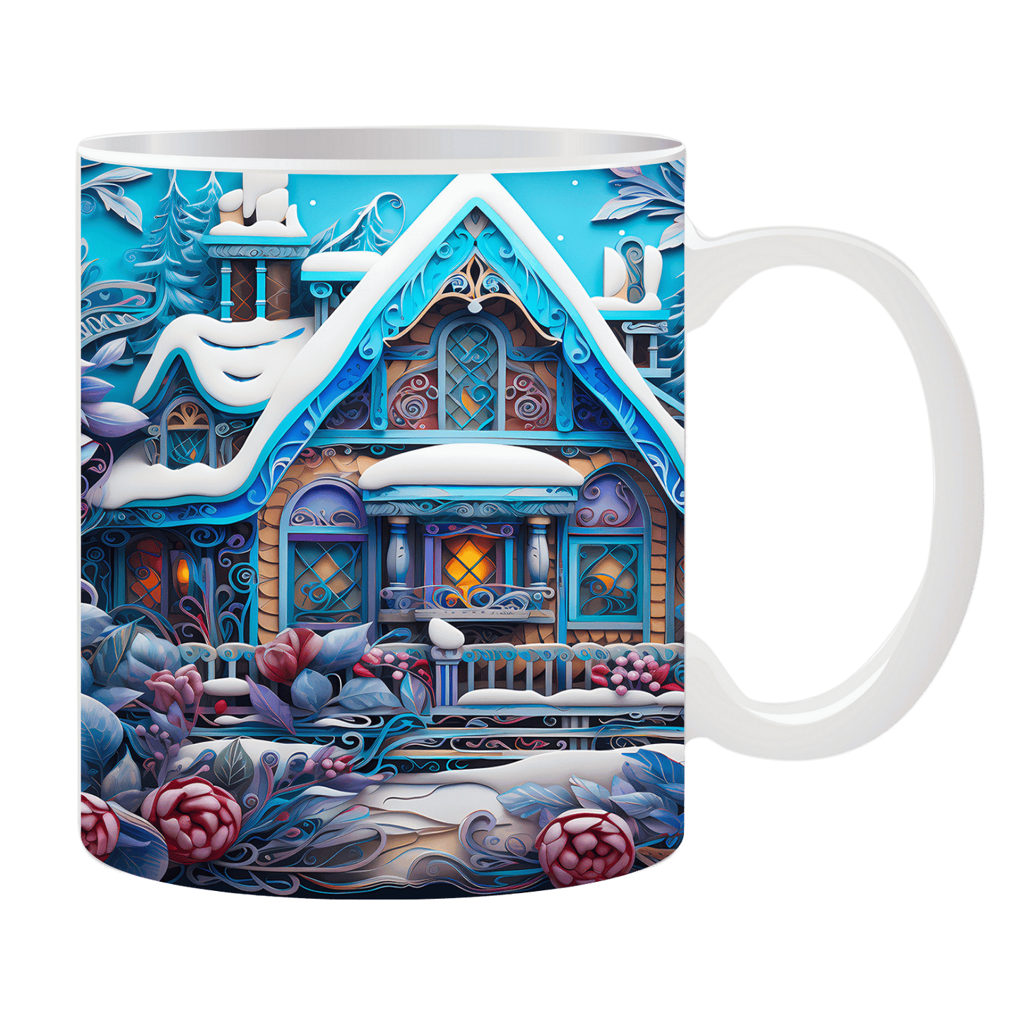 Tasse Blaues Haus