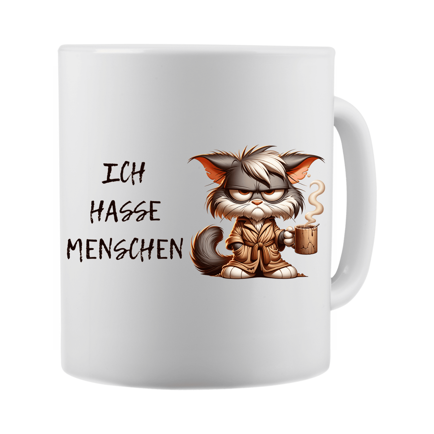 Ich hasse Menschen...Tasse lustiger Spruch