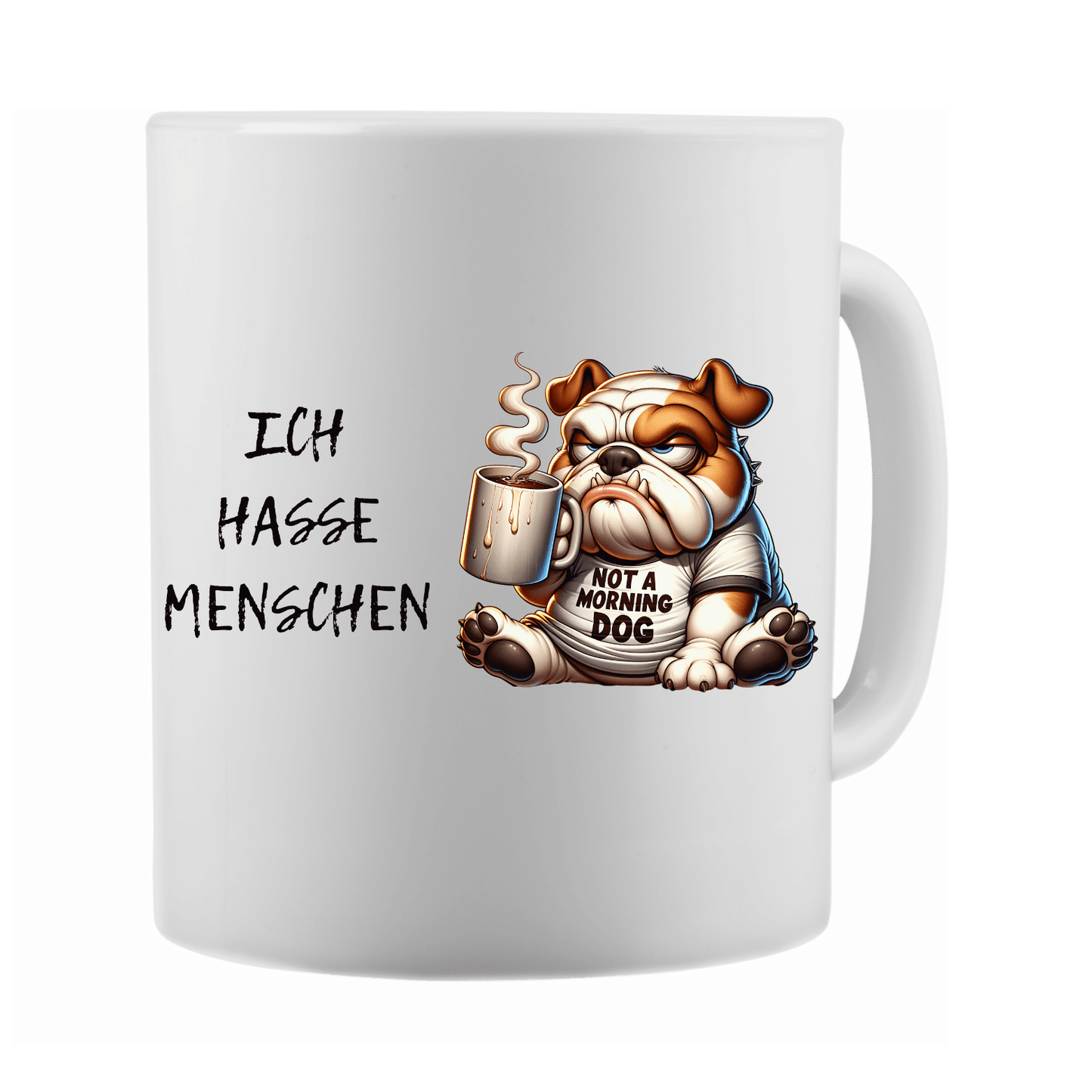 Ich hasse Menschen...Tasse lustiger Spruch