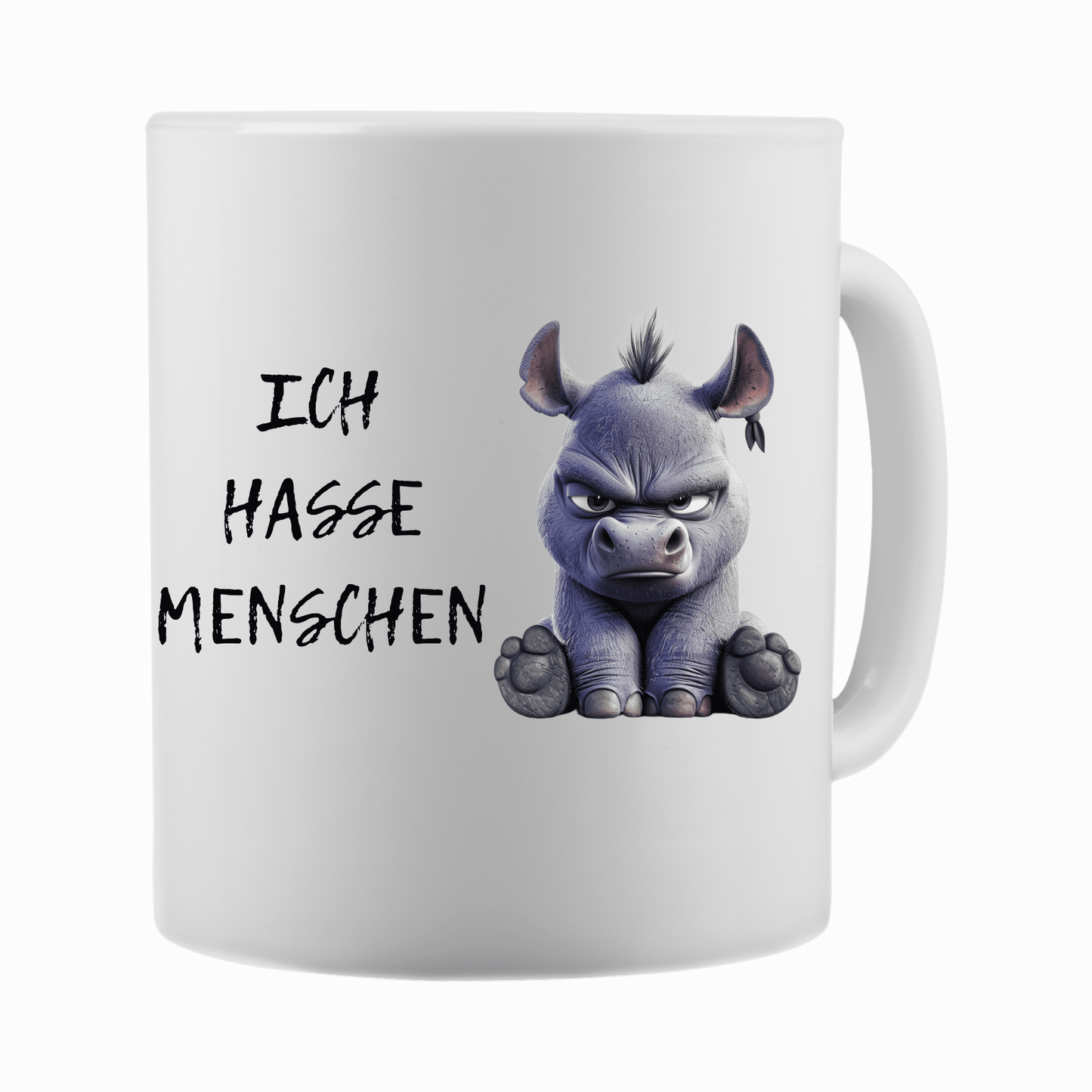 Ich hasse Menschen...Tasse lustiger Spruch