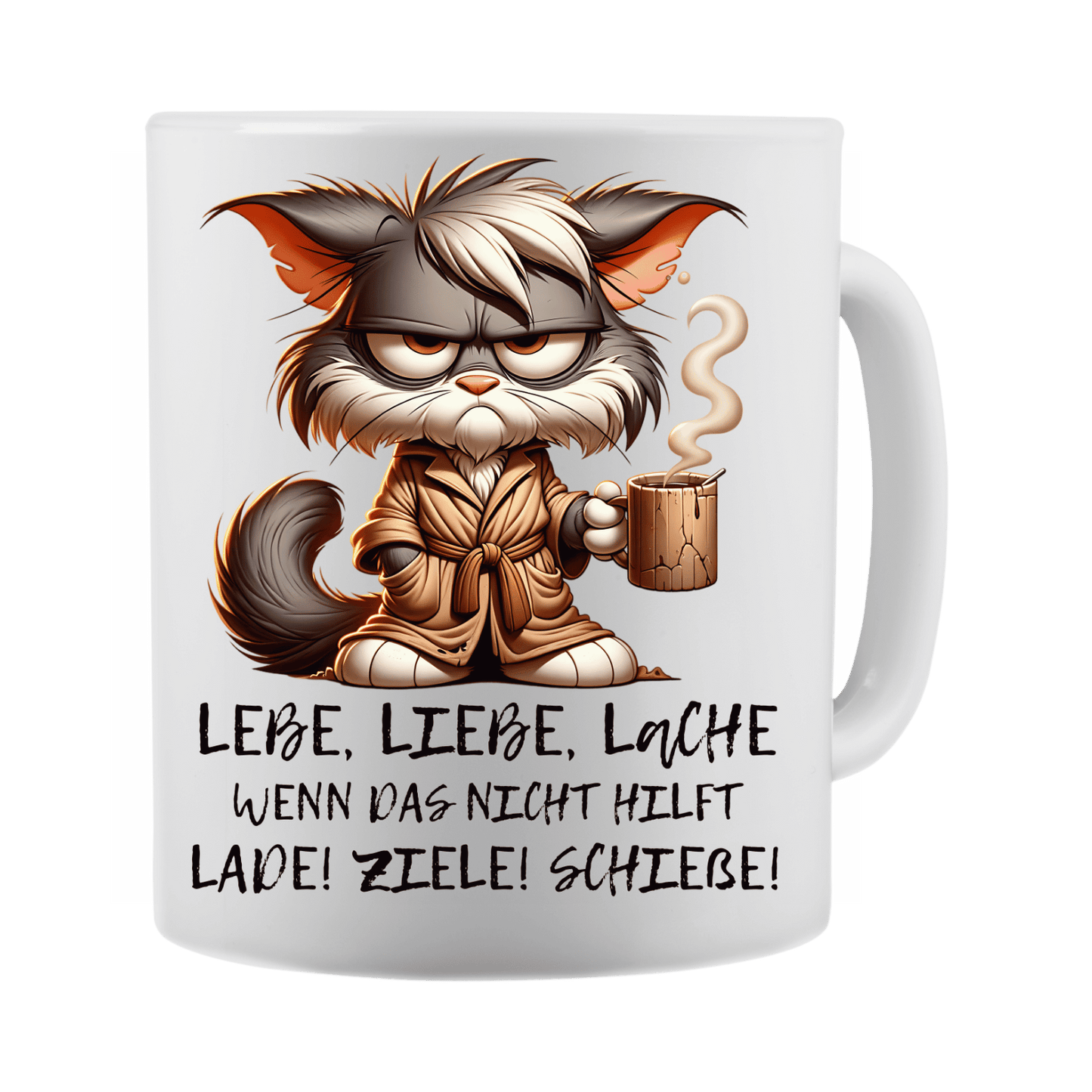 Lebe Liebe Lache...Tasse lustiger Spruch