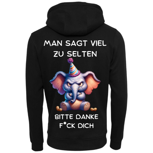 Man sagt viel zu selten | Premium Hoodie Unisex