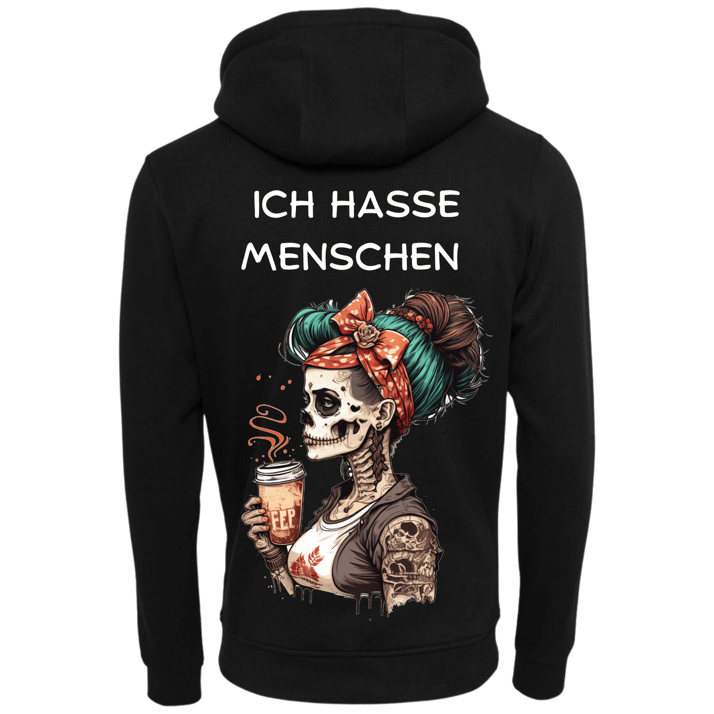 Ich hasse Menschen...-Hoodie Unisex-Lustiger Spruch