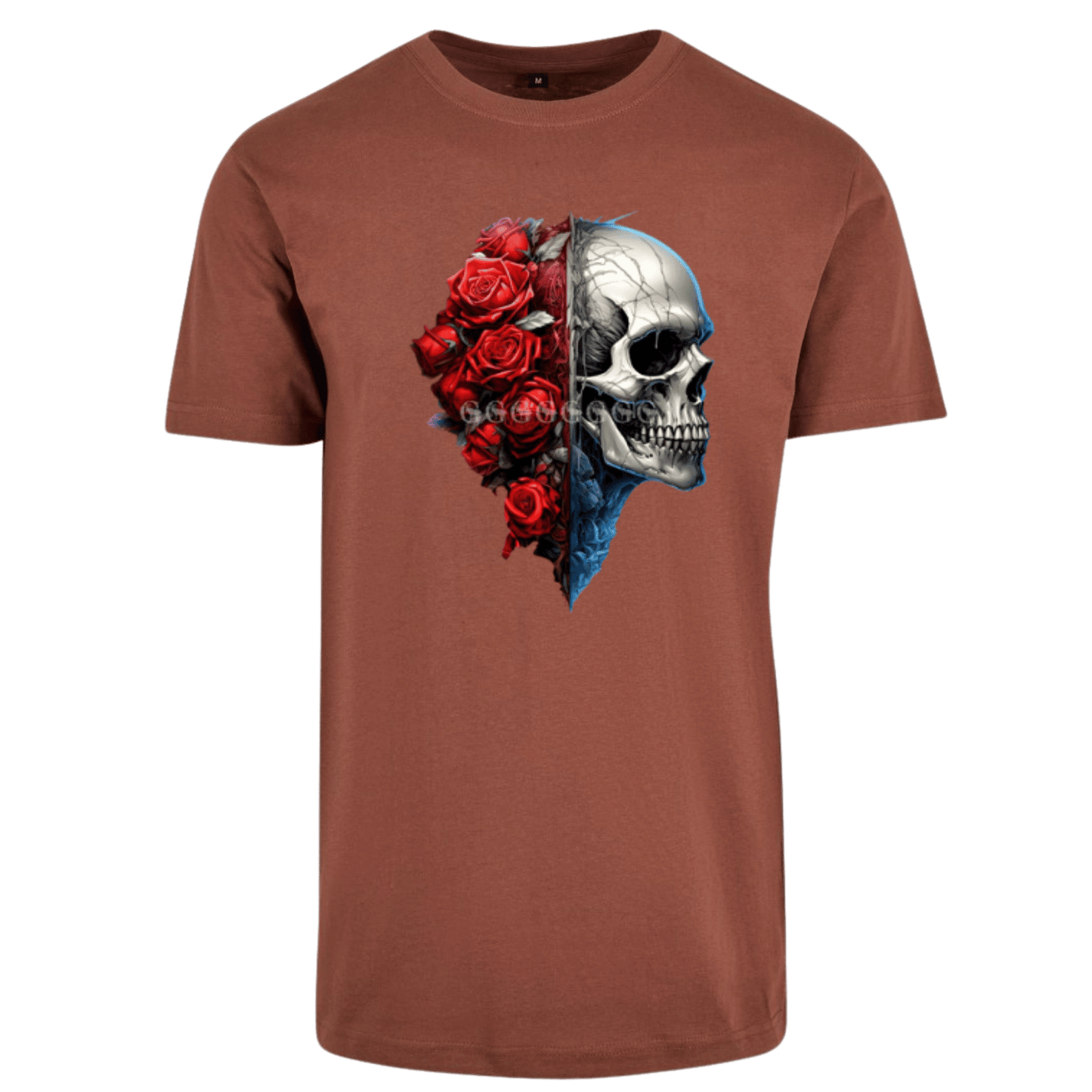 Totenkopf mit Rosen