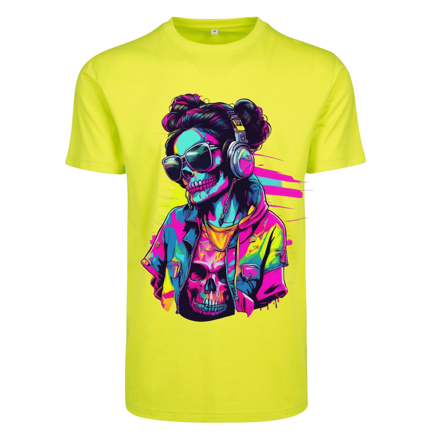 Shirt Neon Frauentotenkopf