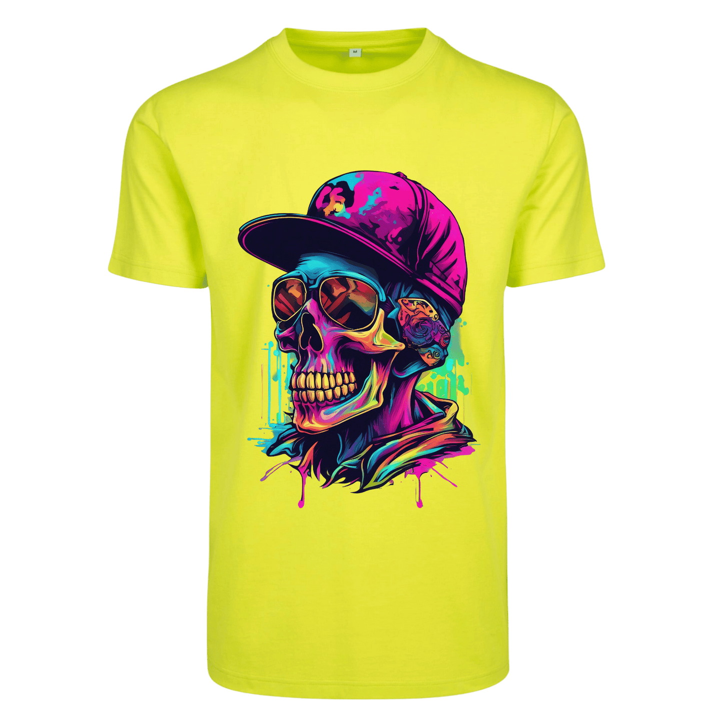 Shirt Neon Totenkopf