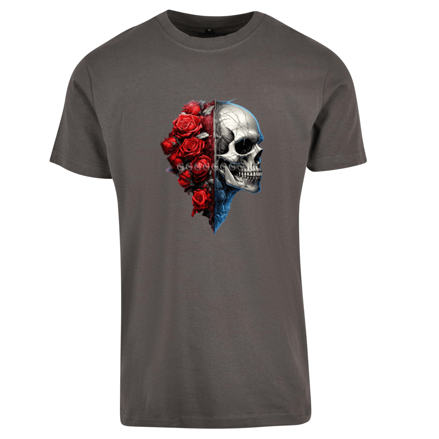 Totenkopf mit Rosen