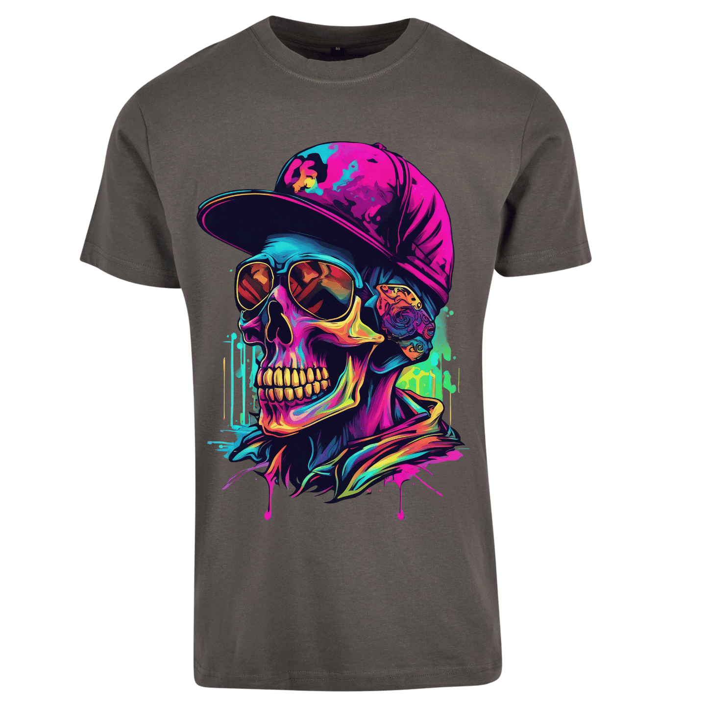Shirt Neon Totenkopf