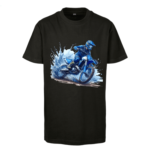 Motorrad blau