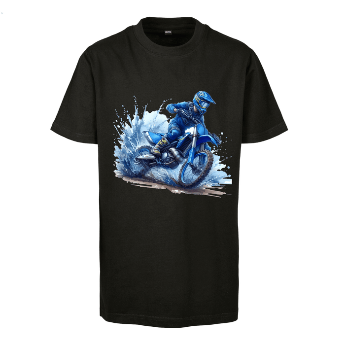 Motorrad blau