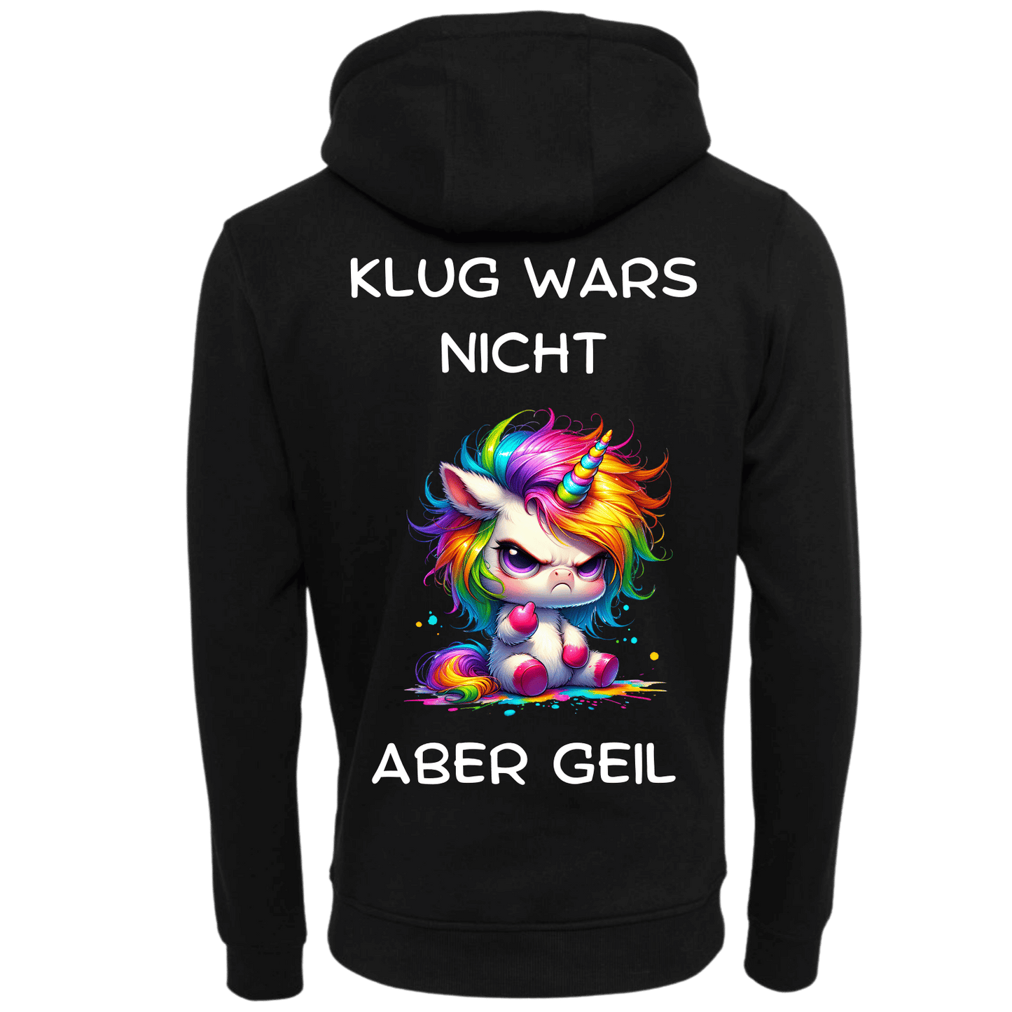 Klug wars nicht aber geil...-Hoodie Unisex-Lustiger Spruch