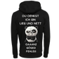 Du denkst Ich bin Lieb und nett...-Hoodie Unisex-Lustiger Spruch
