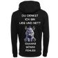 Du denkst Ich bin Lieb und nett...-Hoodie Unisex-Lustiger Spruch