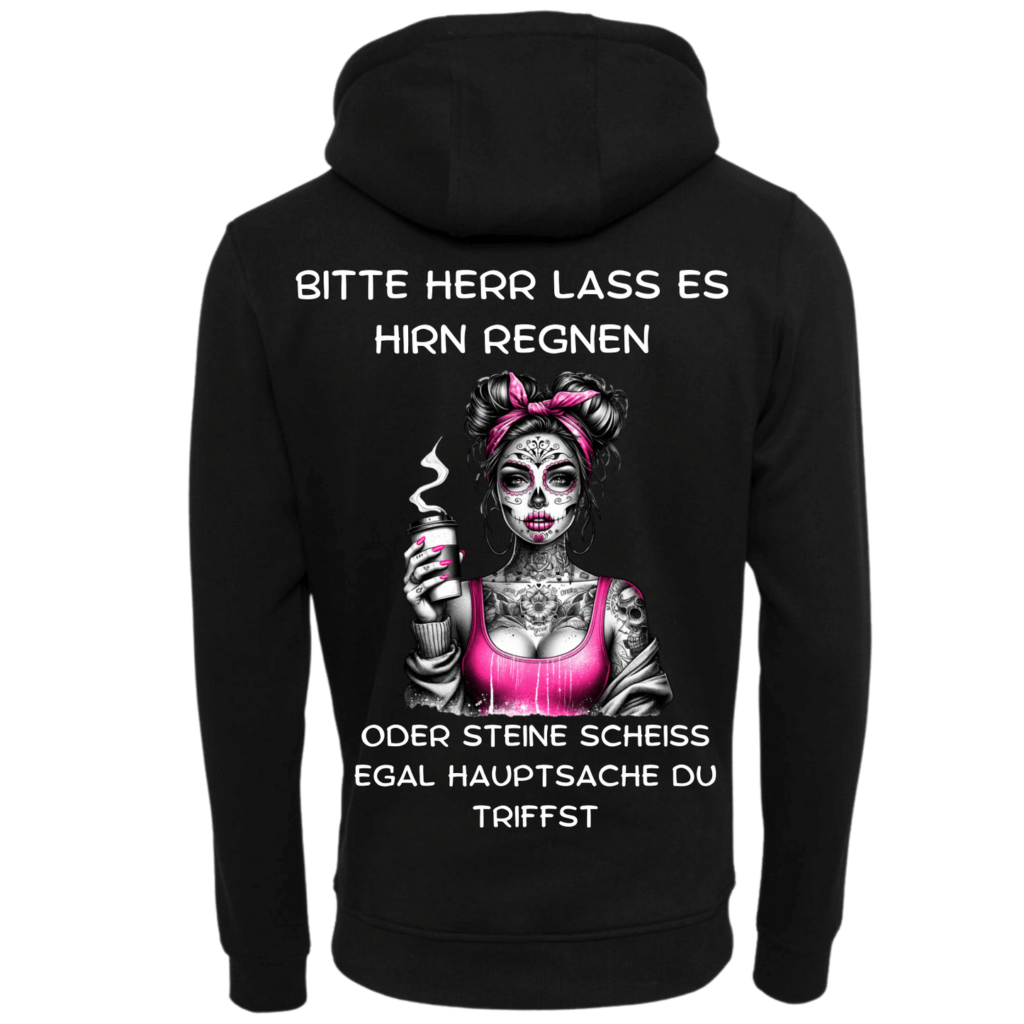 Bitte Herr lass Hirn regnen...-Hoodie Unisex-Lustiger Spruch