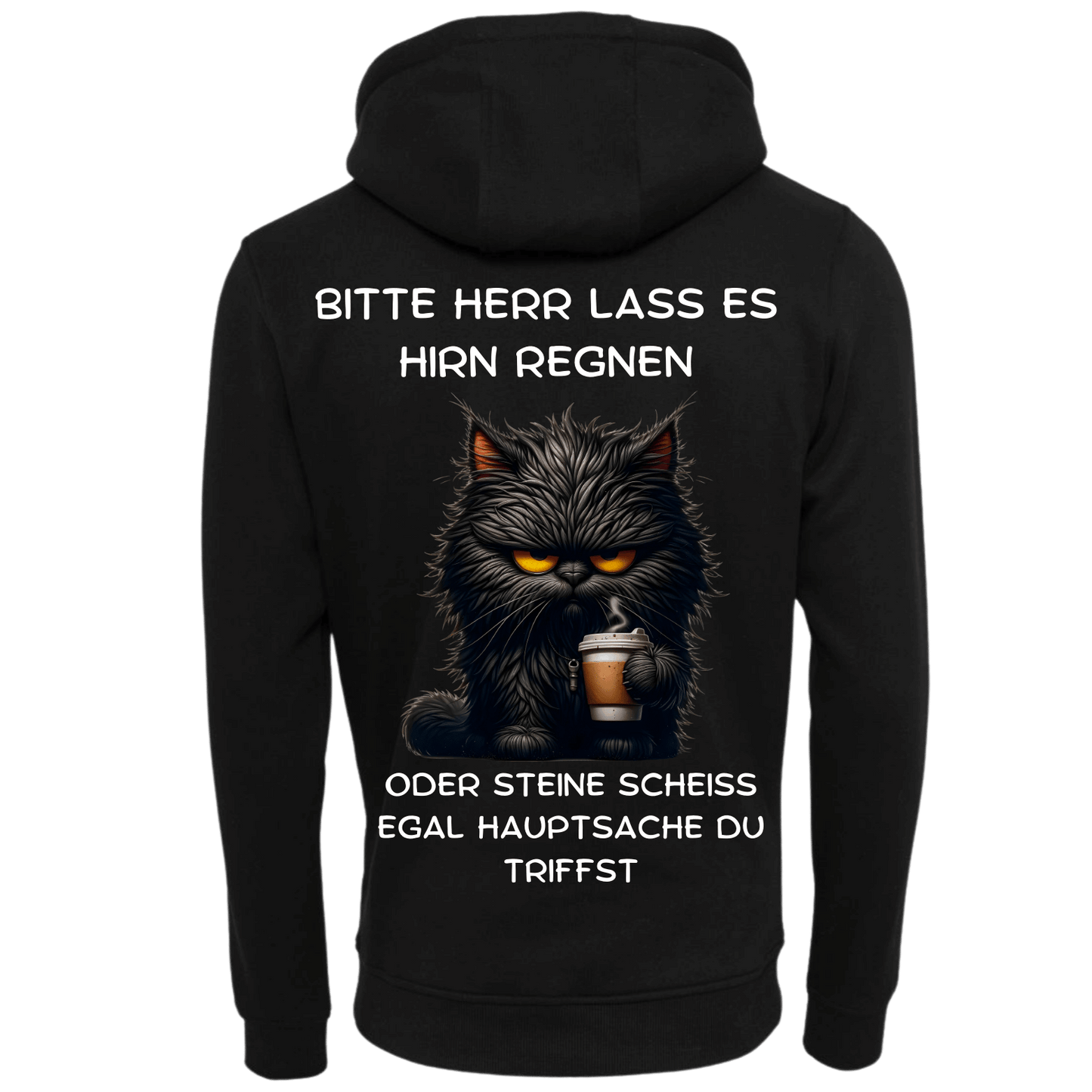 Bitte Herr lass Hirn regnen...-Hoodie Unisex-Lustiger Spruch