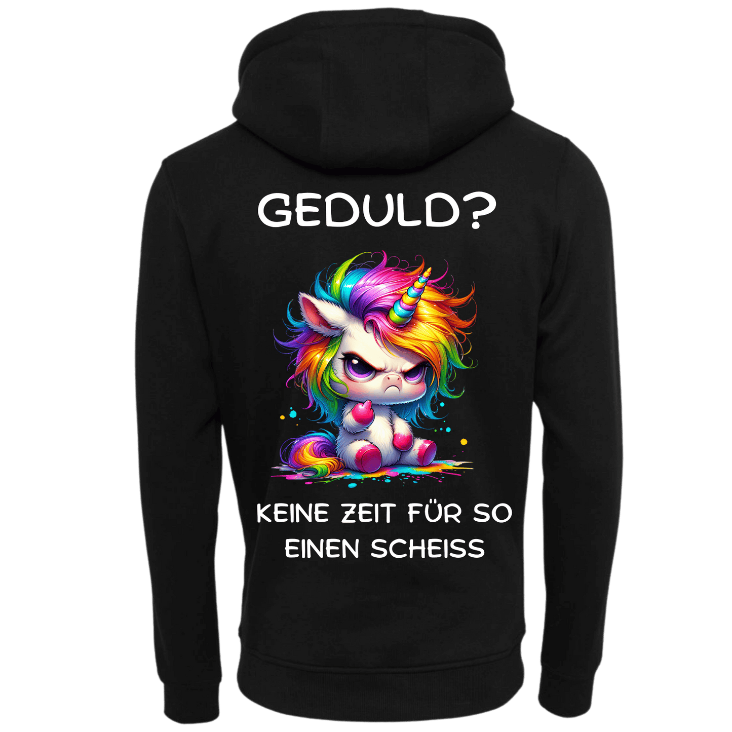 Geduld...-Hoodie Unisex-Lustiger Spruch