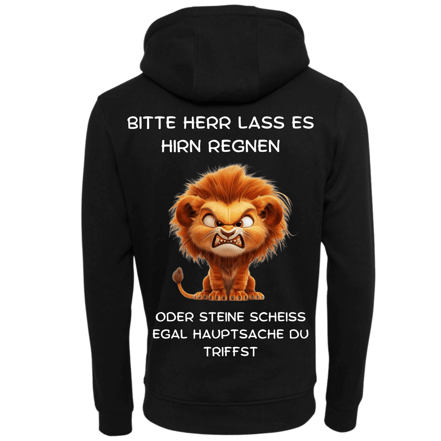 Bitte Herr lass Hirn regnen...-Hoodie Unisex-Lustiger Spruch