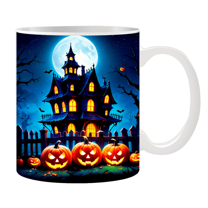 Tasse schwarzes Haus