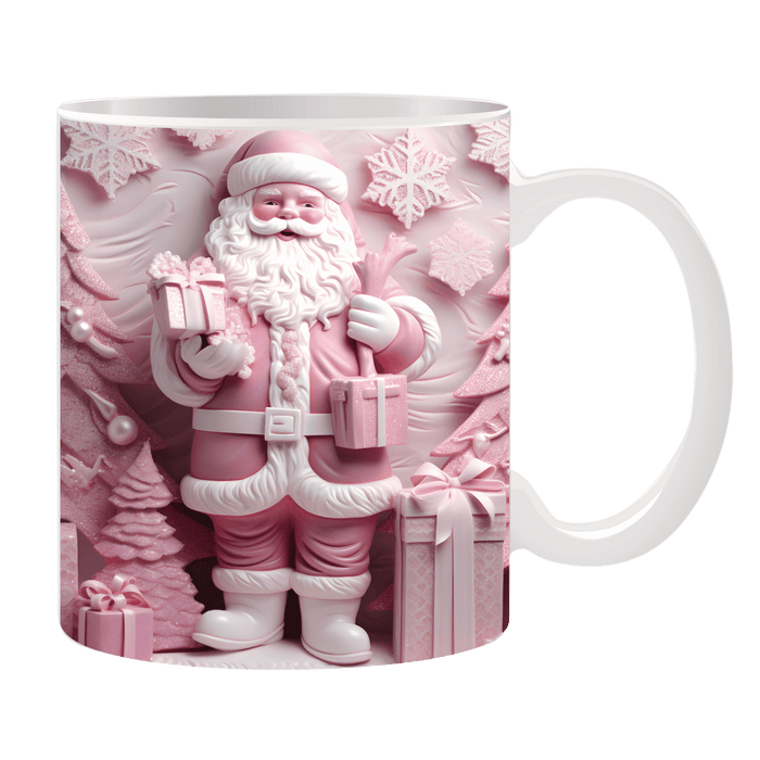 Tasse Pinker Weihnachtsman