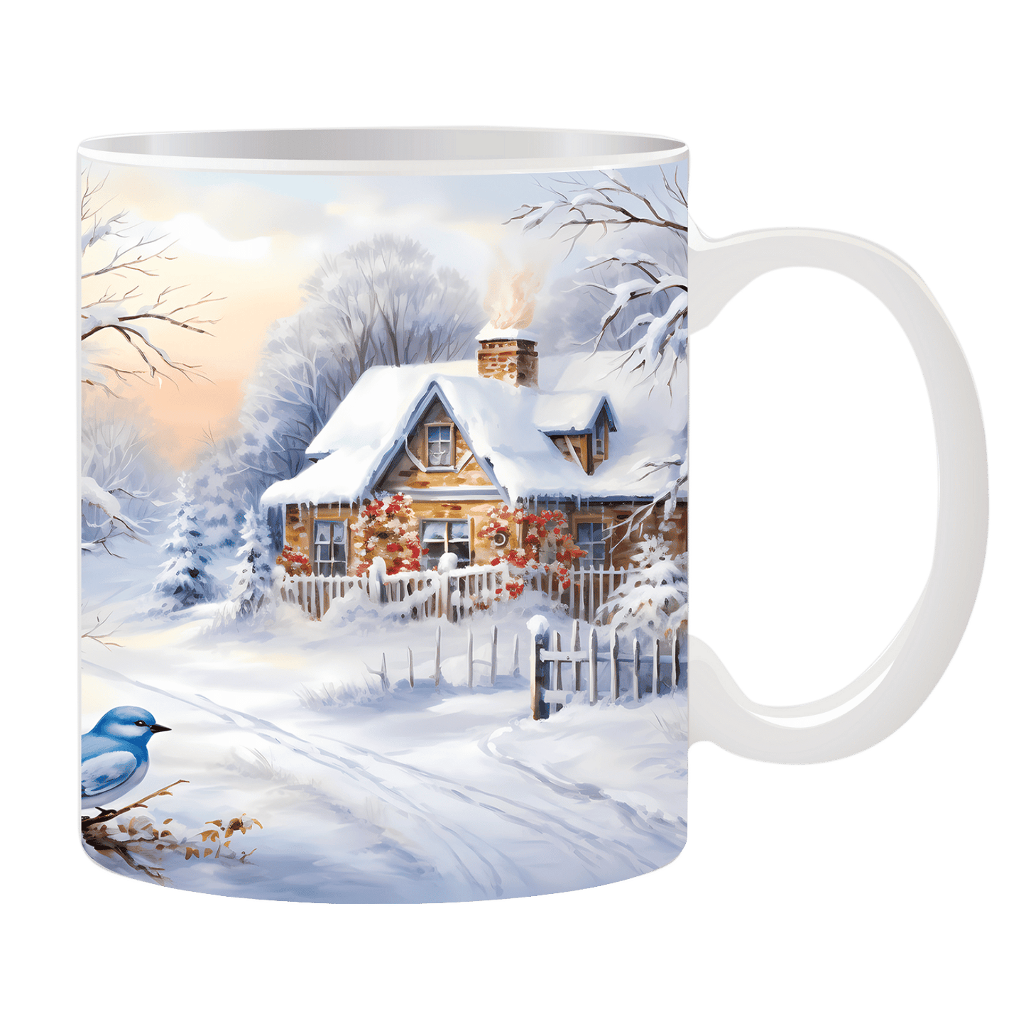 Tasse Ziegelsteinhaus