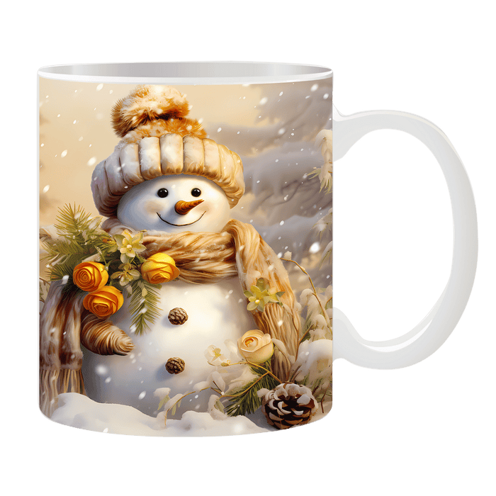 Tasse Goldner Schneeman