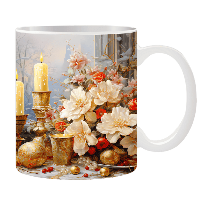 Tasse mit Kerze