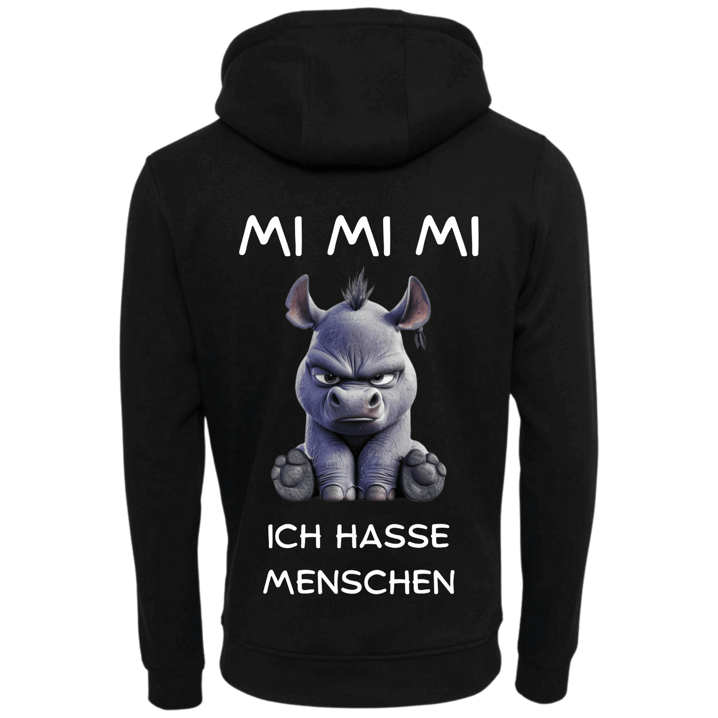 Hoodie MI MI MI Ich hasse Menschen...-Hoodie Unisex-Lustiger Spruch