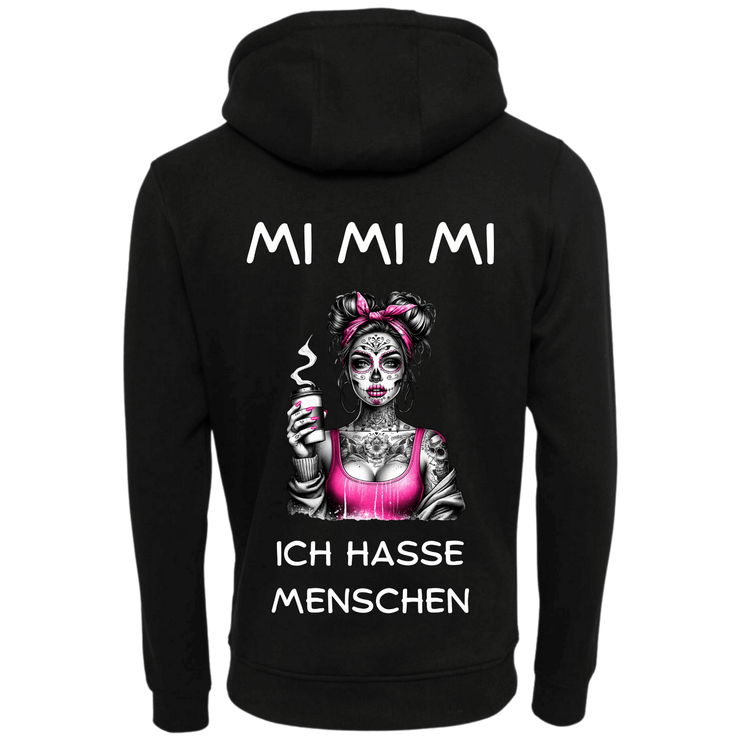 Hoodie MI MI MI Ich hasse Menschen...-Hoodie Unisex-Lustiger Spruch
