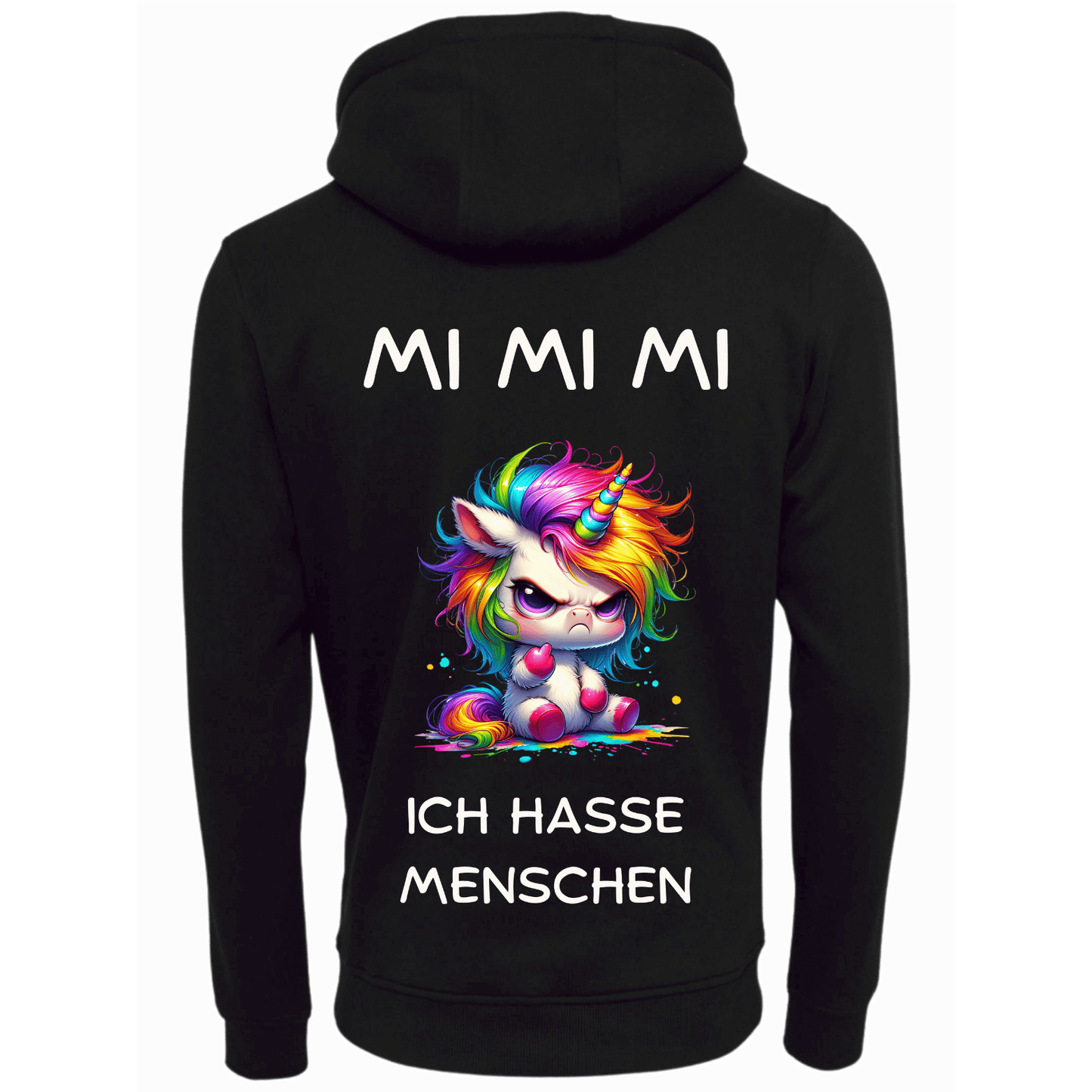 Hoodie MI MI MI Ich hasse Menschen...-Hoodie Unisex-Lustiger Spruch