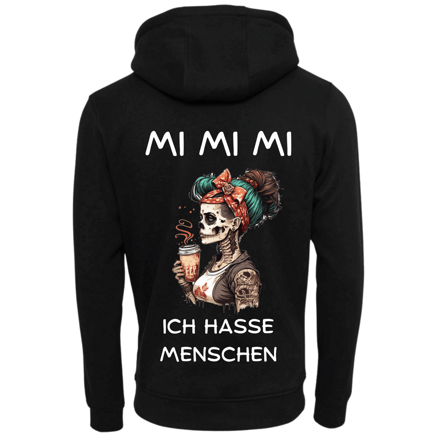 Hoodie MI MI MI Ich hasse Menschen...-Hoodie Unisex-Lustiger Spruch