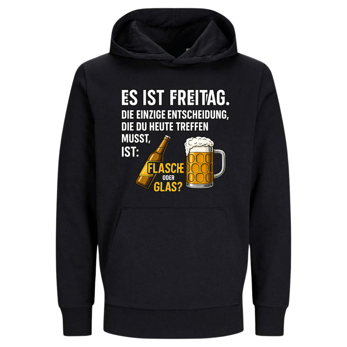 Es ist Freitag Flasche oder Glas?