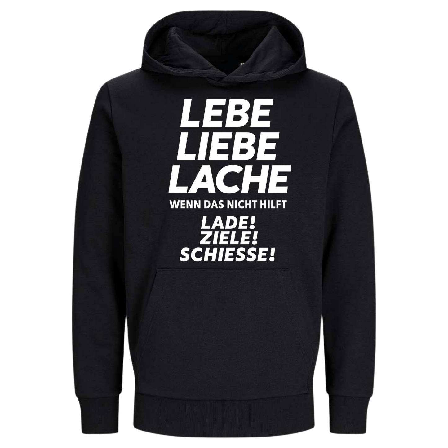 Lebe Liebe Lache   | Premium Hoodie Unisex