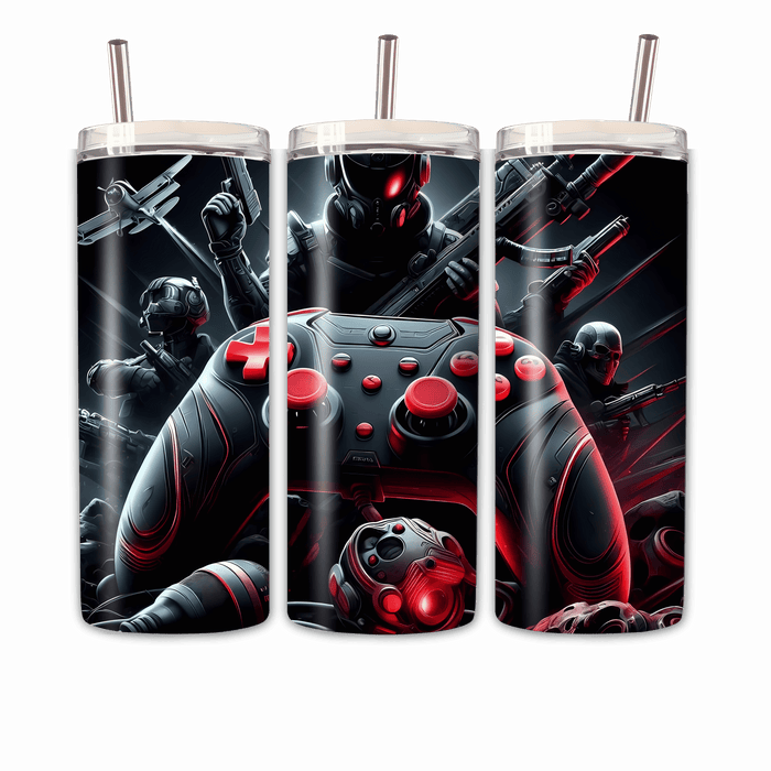 Gaming Tumbler schwarzroter Controller