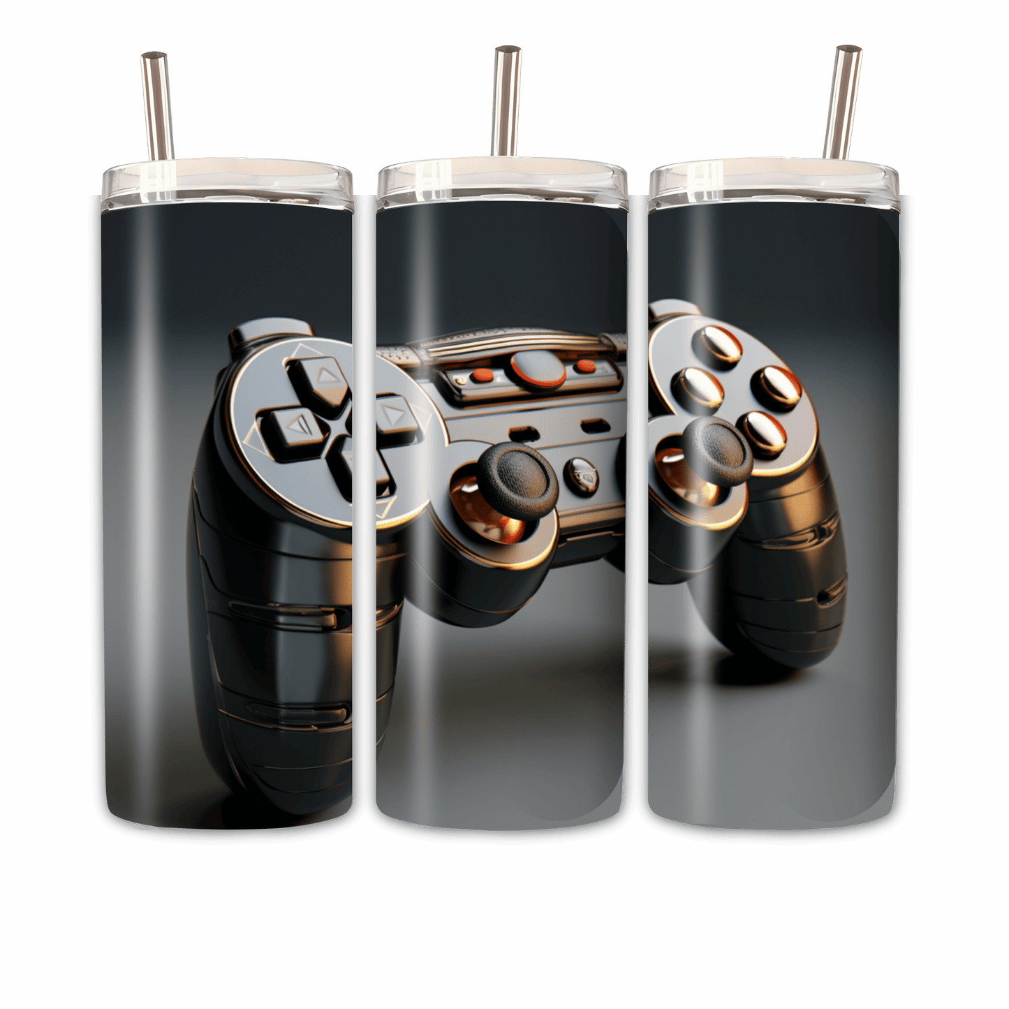 Gaming Tumbler Schwarzer Controller