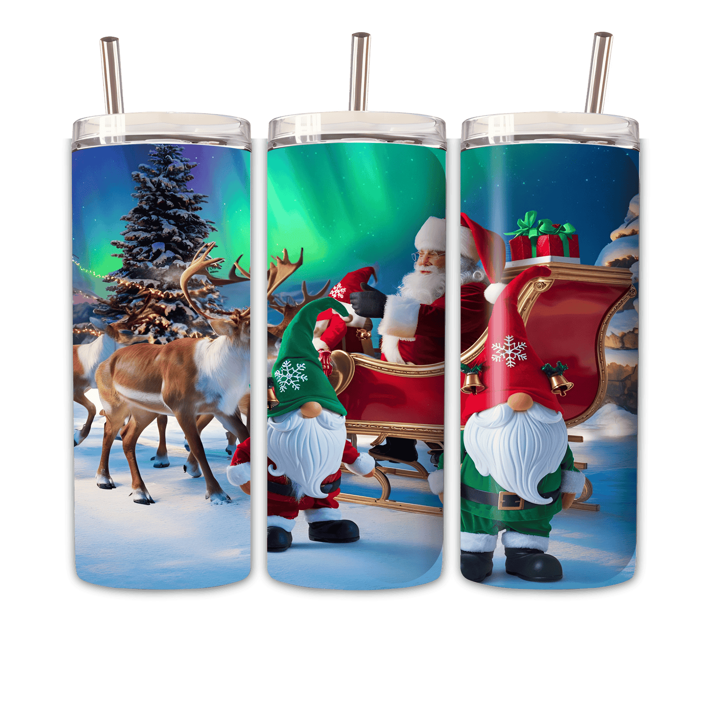 Tumbler Gnom und Weihnachtsman