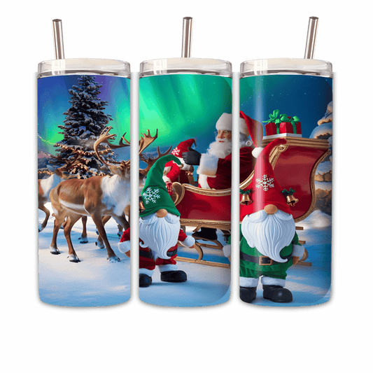 Tumbler Gnom und Weihnachtsman
