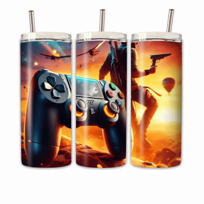 Gaming Tumbler Orangener Himmel