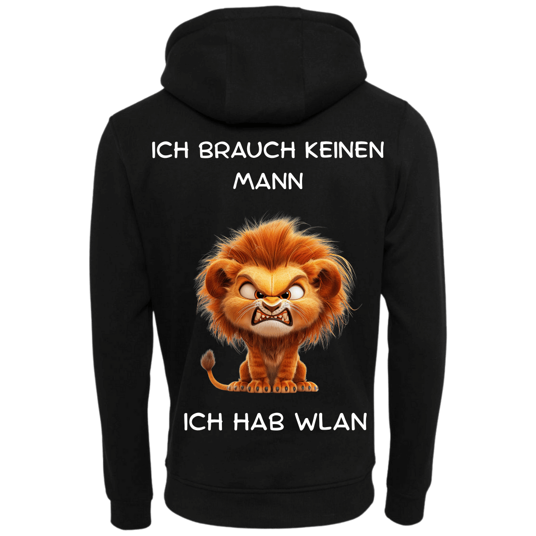 Ich brauche keinen Mann Ich habe WLAN...Hoodie Unisex-Lustiger Spruch