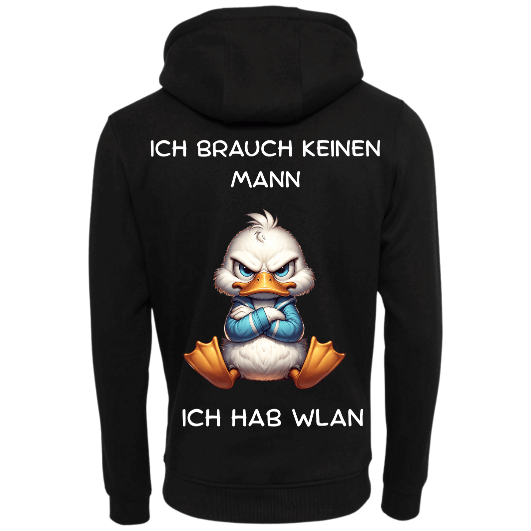 Ich brauche keinen Mann Ich habe WLAN...Hoodie Unisex-Lustiger Spruch