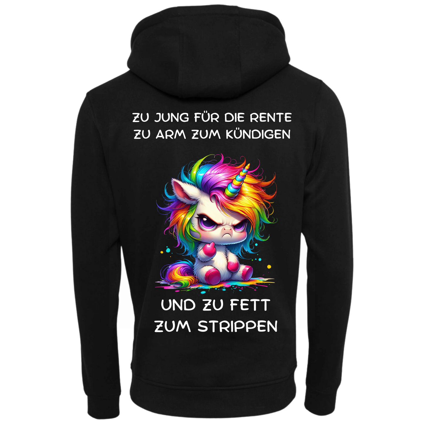Zu jung für die Rente zu arm zum Kündigen  | Premium Hoodie Unisex
