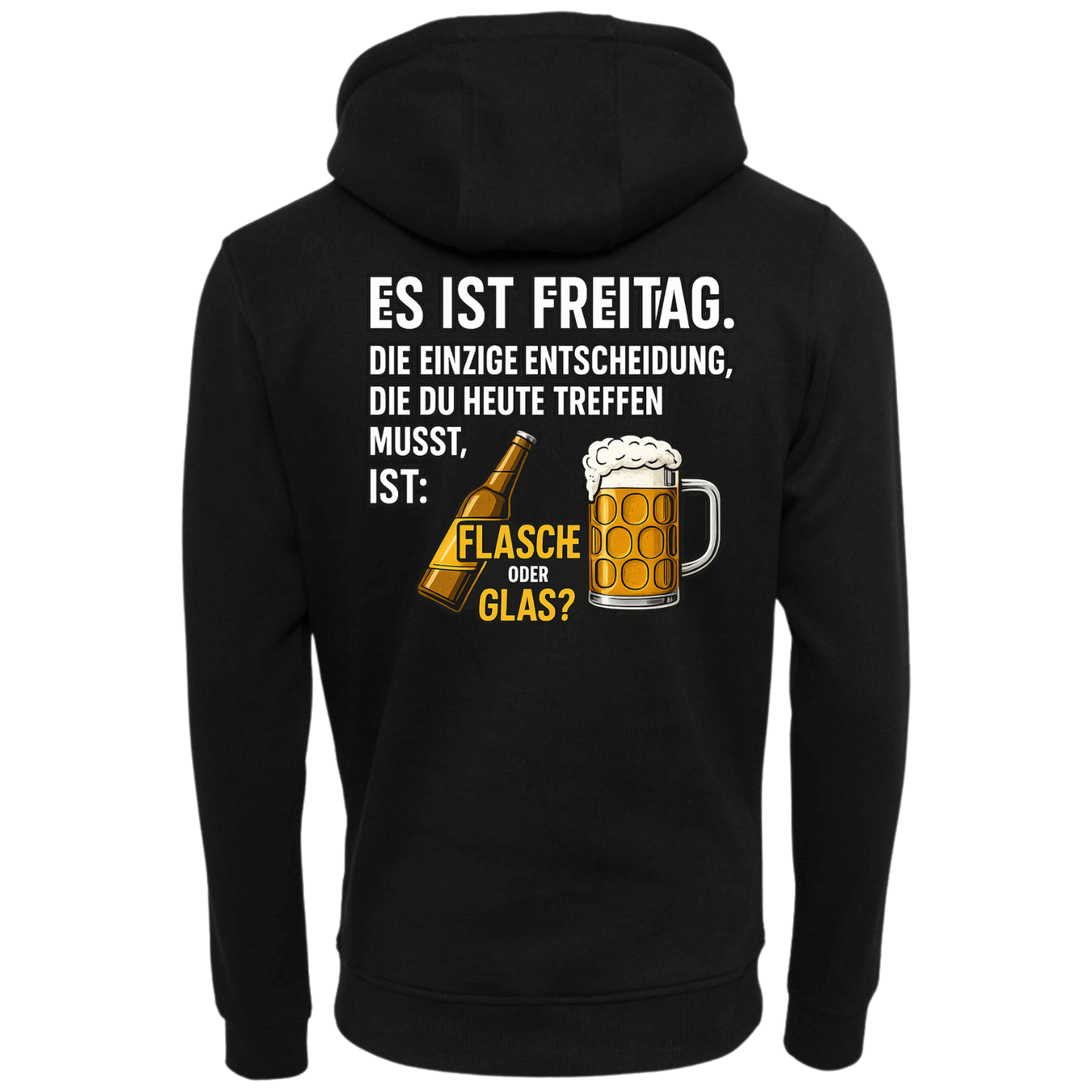 Es ist Freitag Flasche oder Glas?