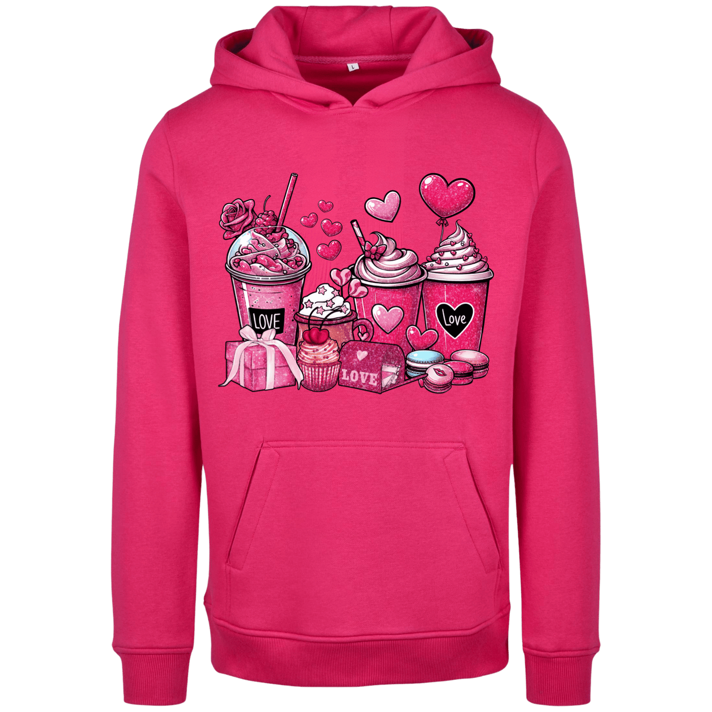 Hoodie Glitzer Kaffee