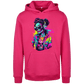 Hoodie Neon Frauentotenkopf