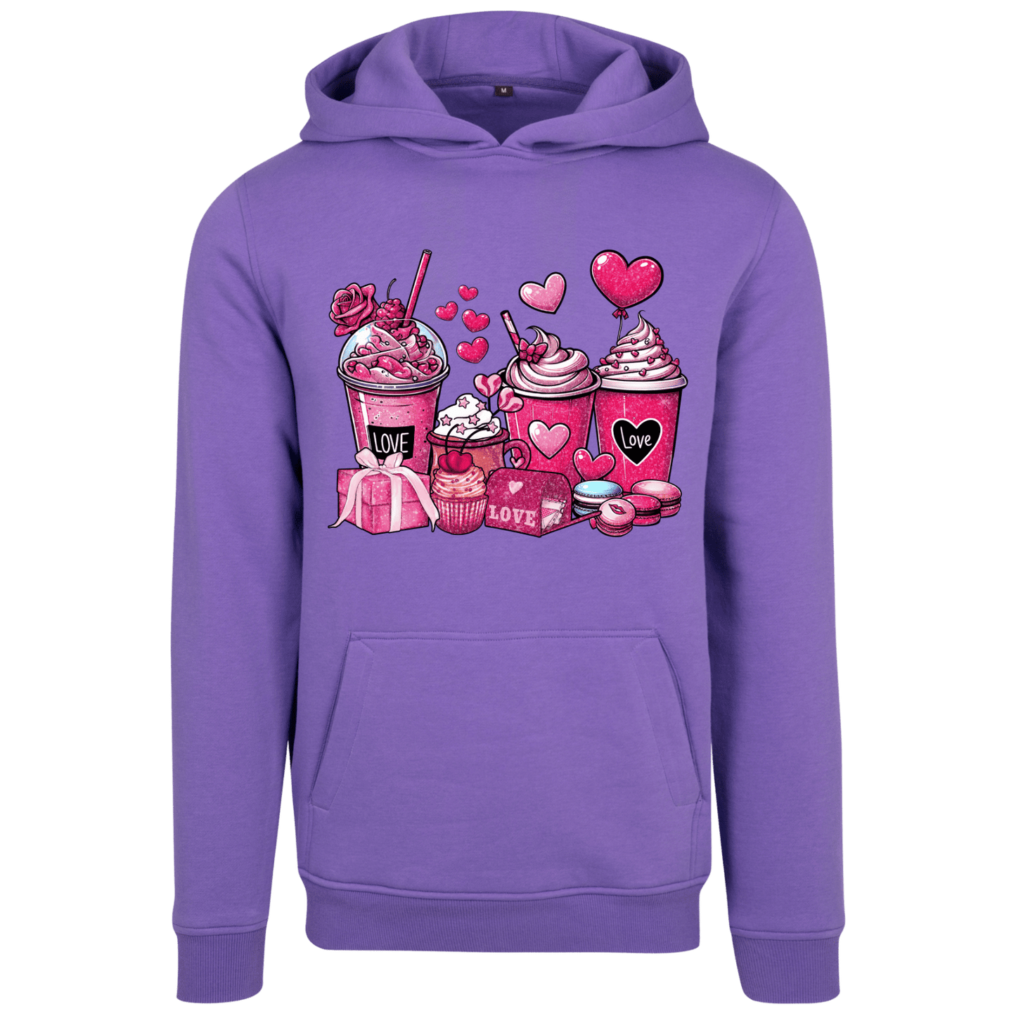Hoodie Glitzer Kaffee