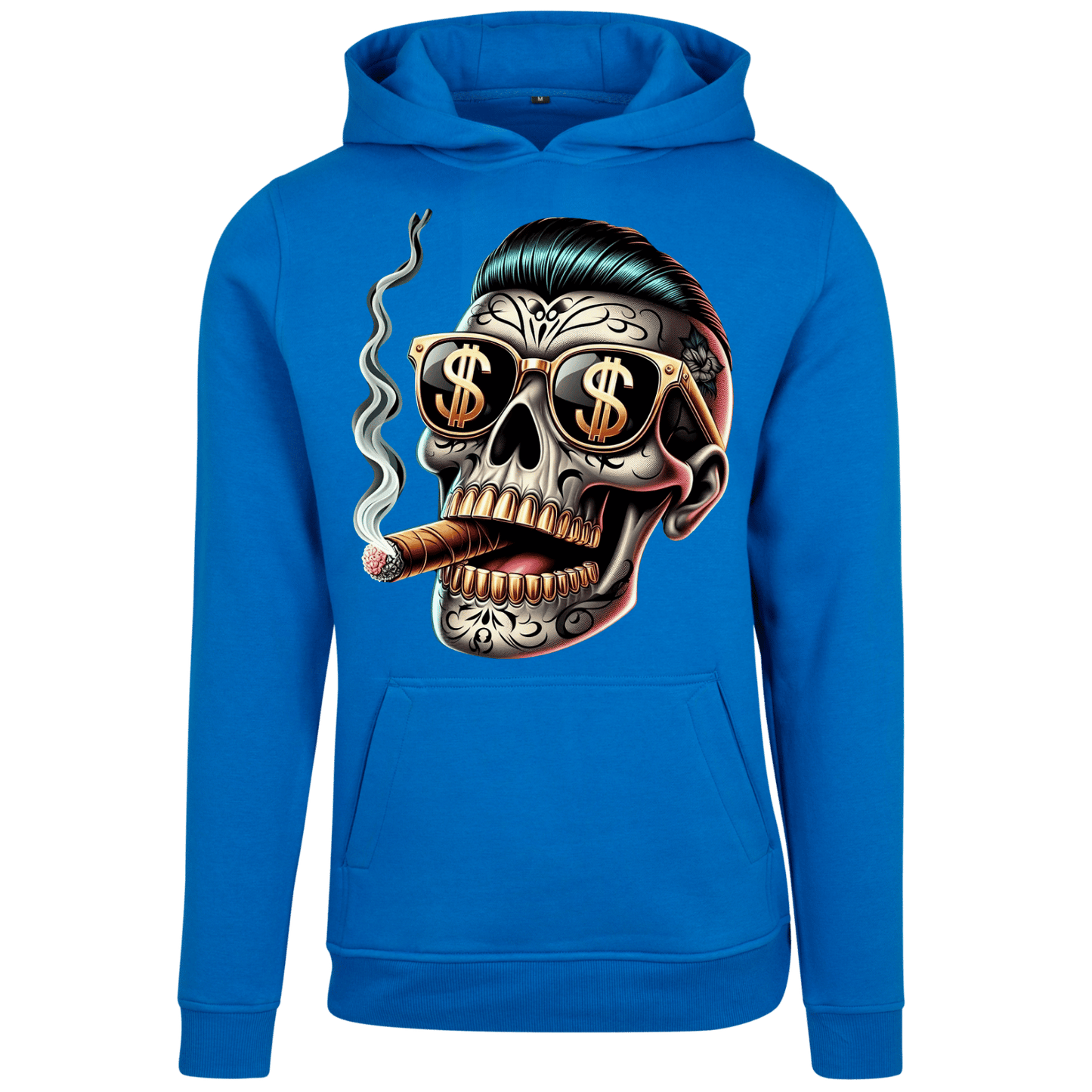 Totenkopf mit Zigarre