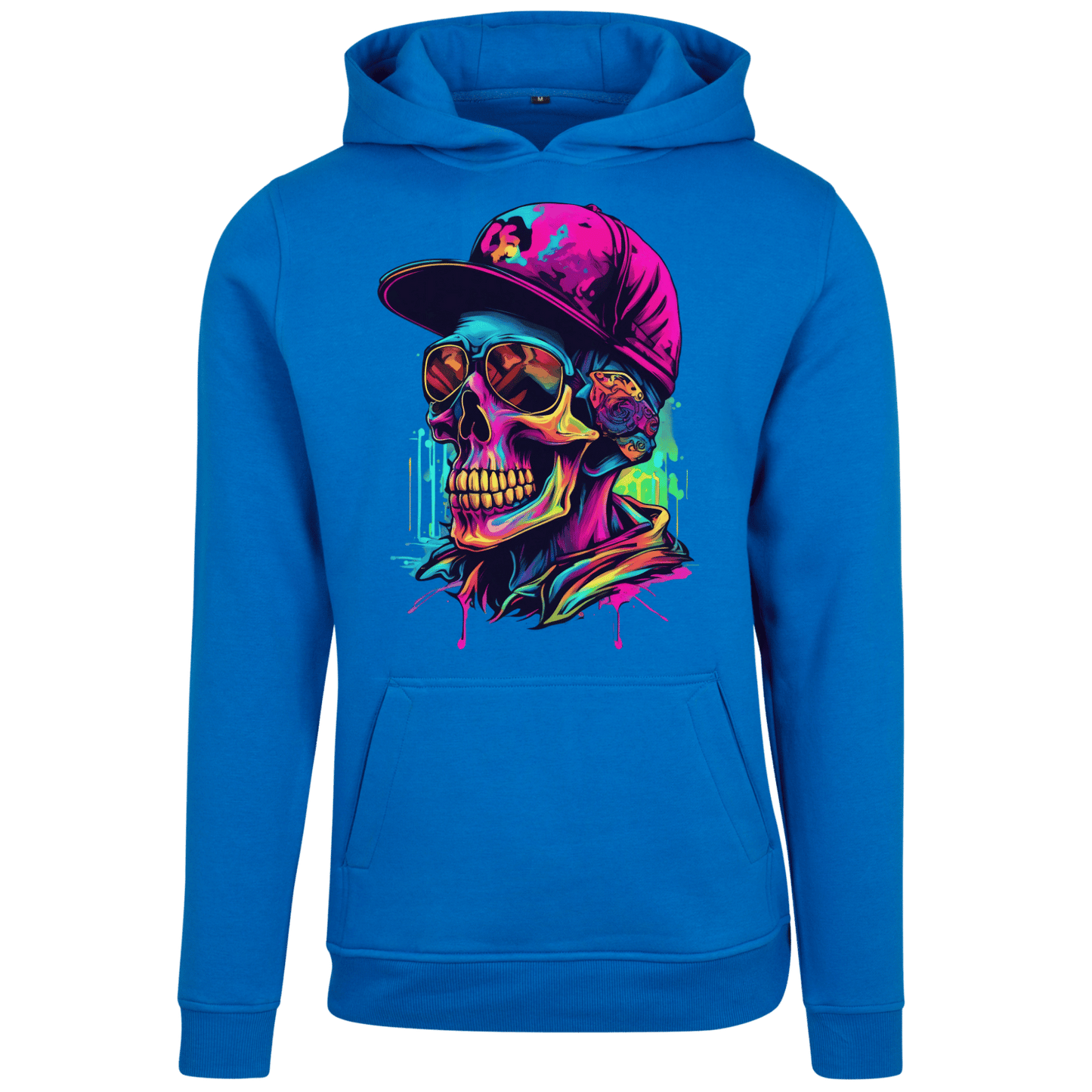 Hoodie Neon Totenkopf