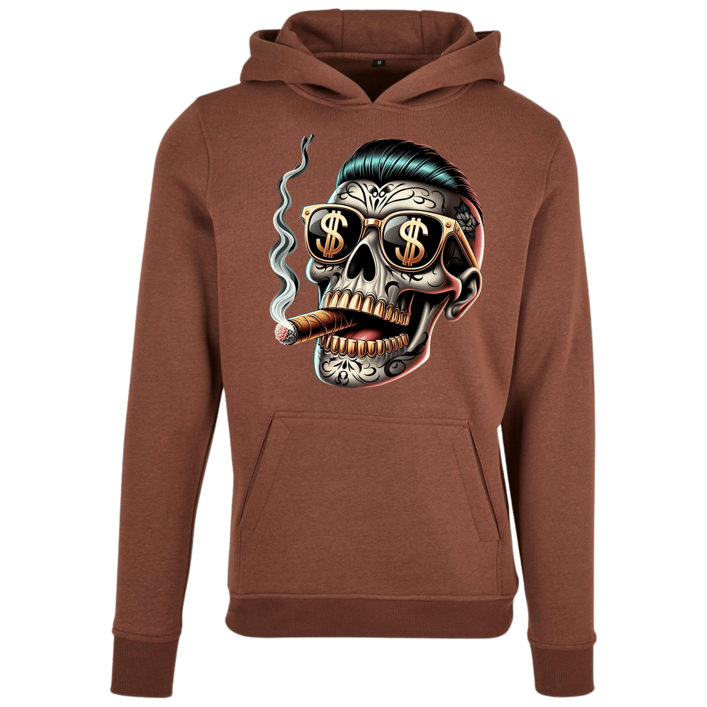 Totenkopf mit Zigarre