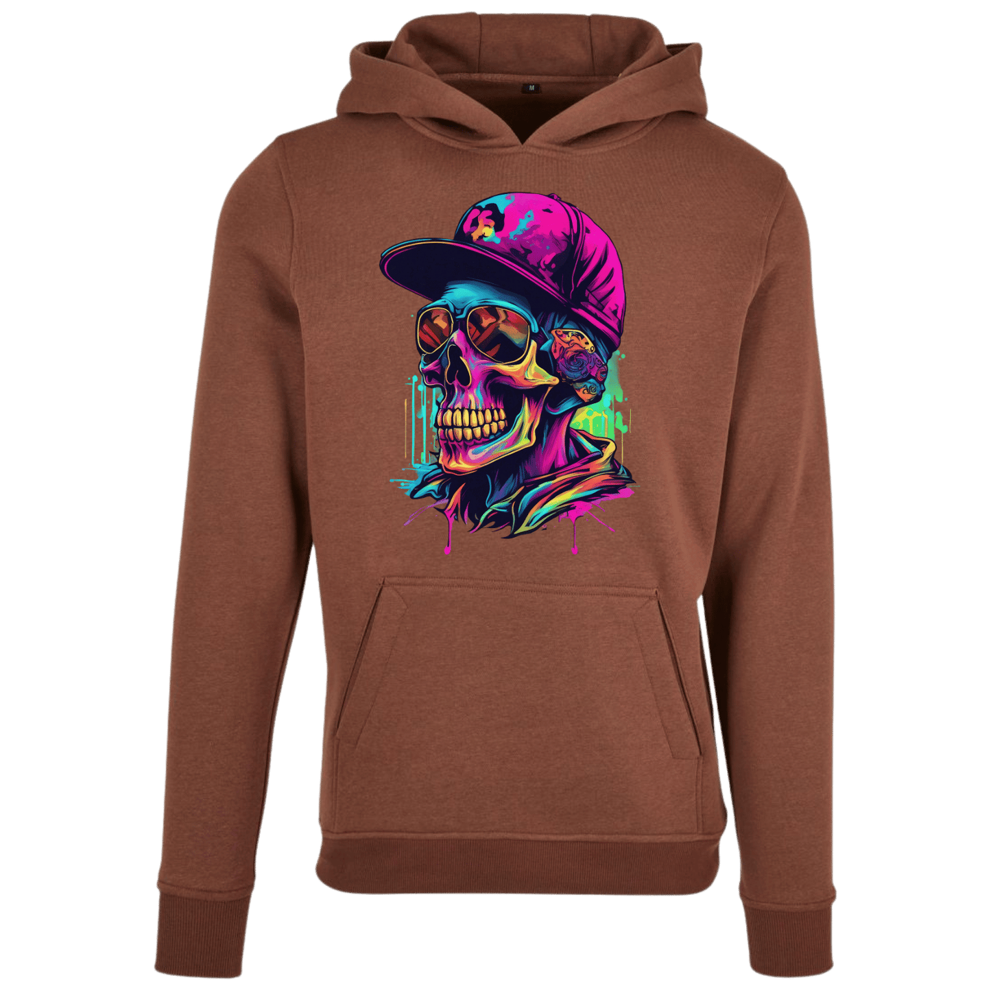 Hoodie Neon Totenkopf