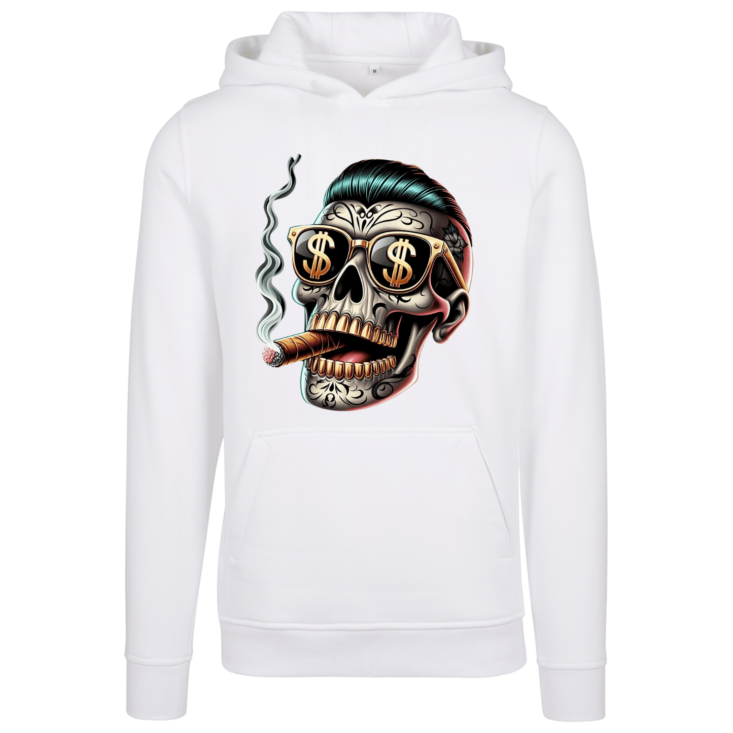 Totenkopf mit Zigarre