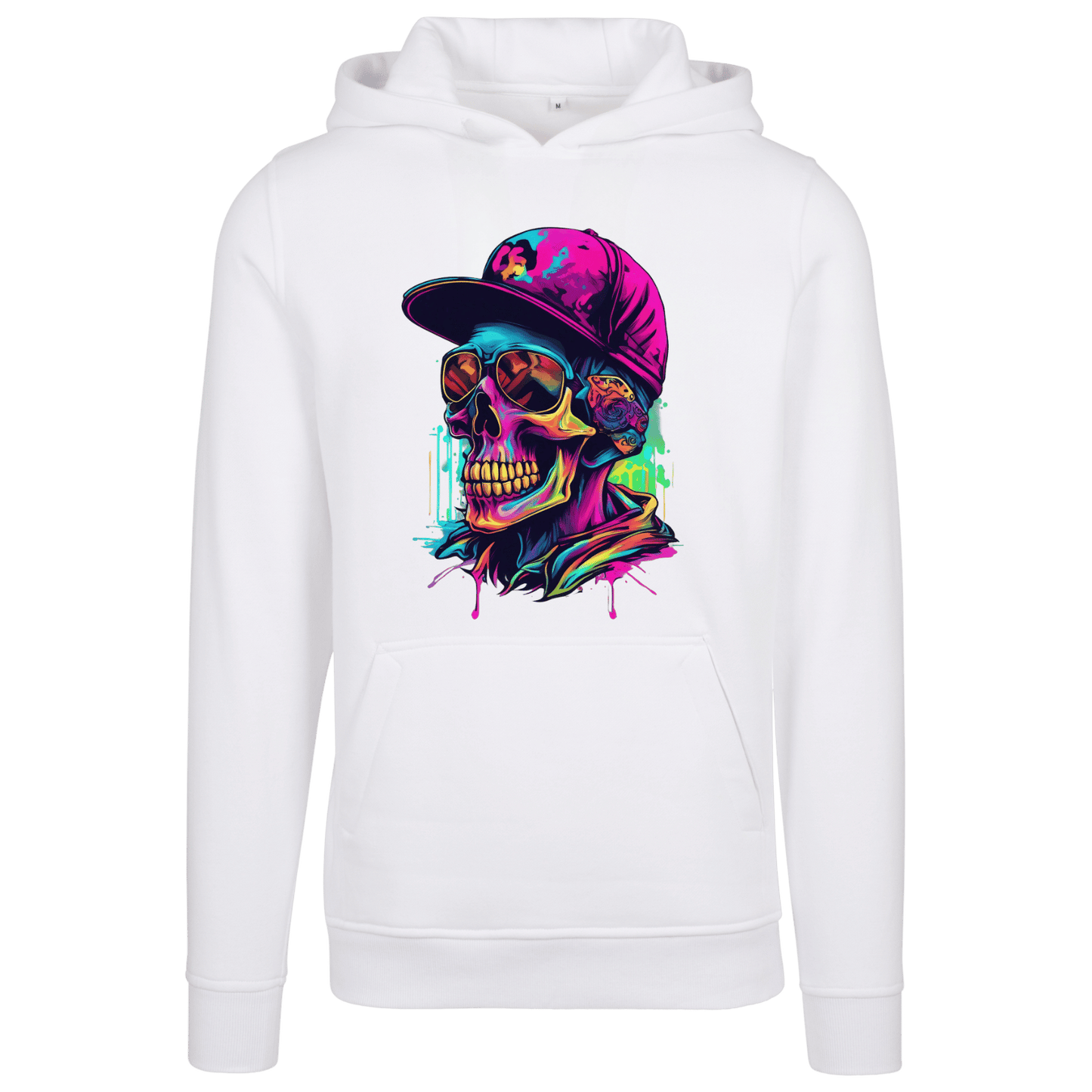 Hoodie Neon Totenkopf